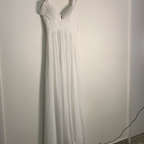 Lulu,s Ocean of Elegance Ivory Maxi Dress size S white - Picture 4 of 10